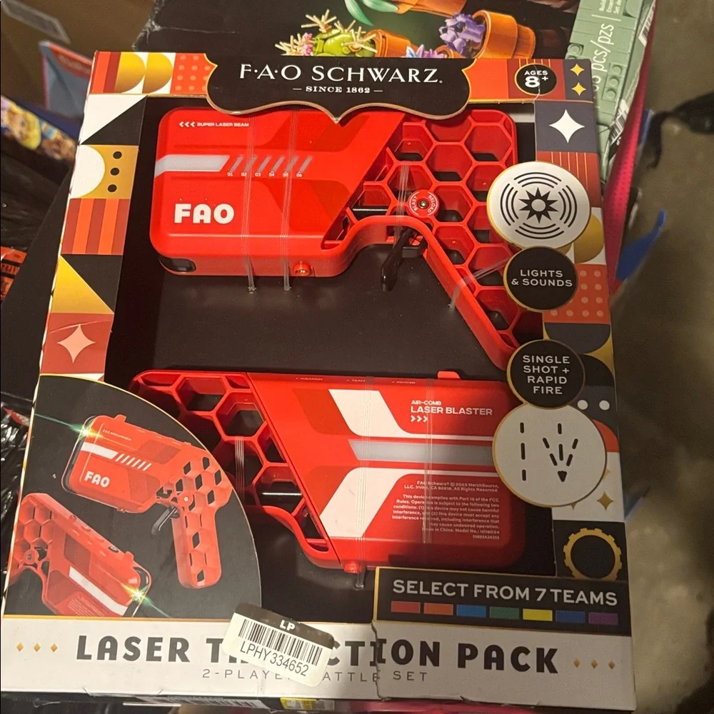 NEW FAO Schwarz Laser Tag Action Pack 2-Player Battle Set